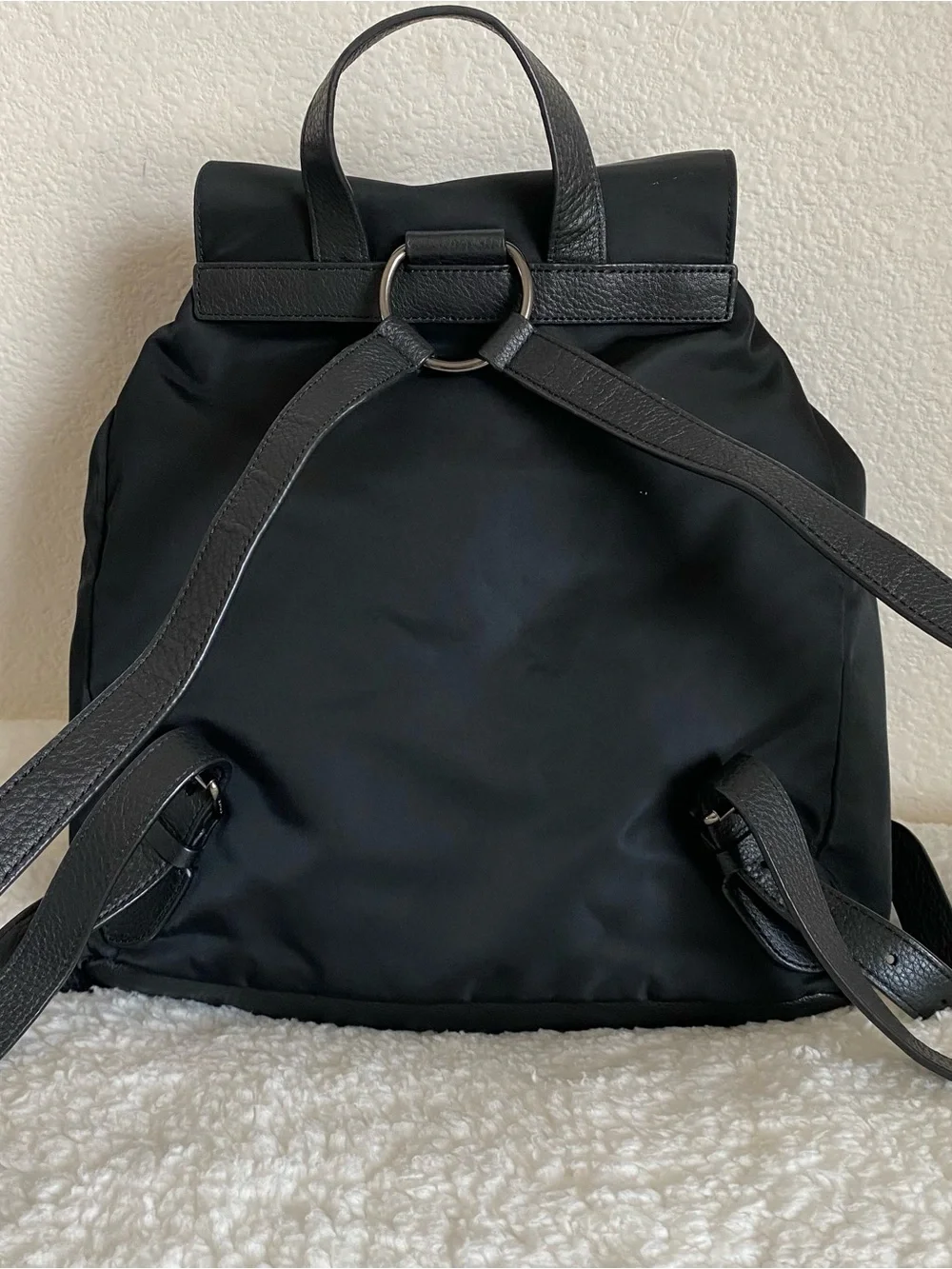 COACH Billie Black Nylon Backpack + Rare Coach Enamel Pin Set